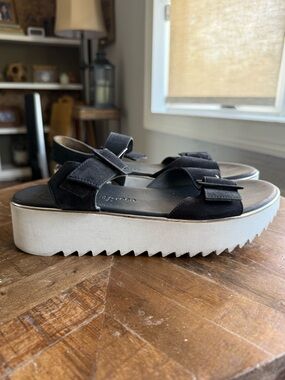 Paul Green Leather Platform Sandals 6.5/8.5 US